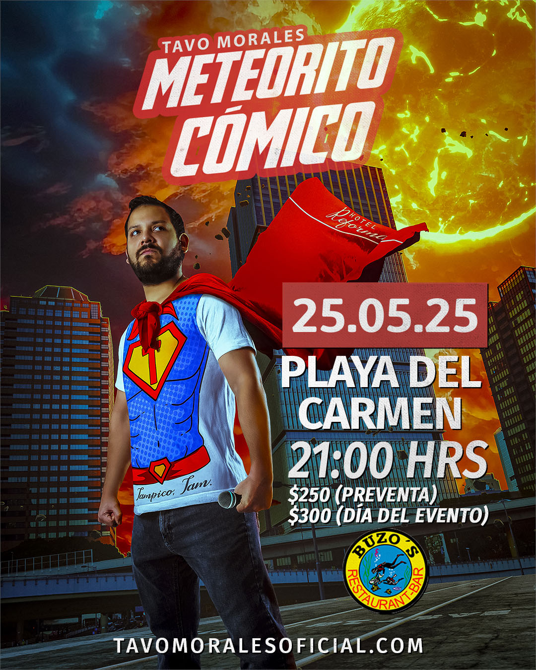 Meteorito Cómico- PLAYA DEL CARMEN